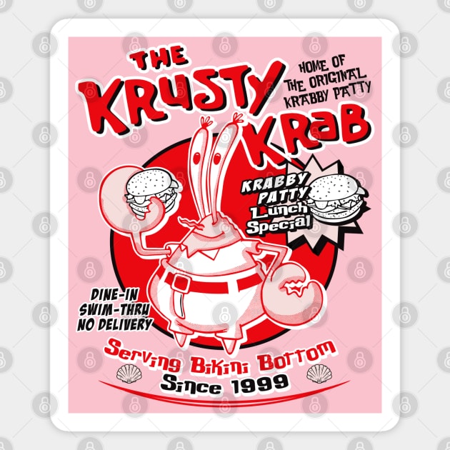 Krusty Krab Poster Special Magnet by Alema Art